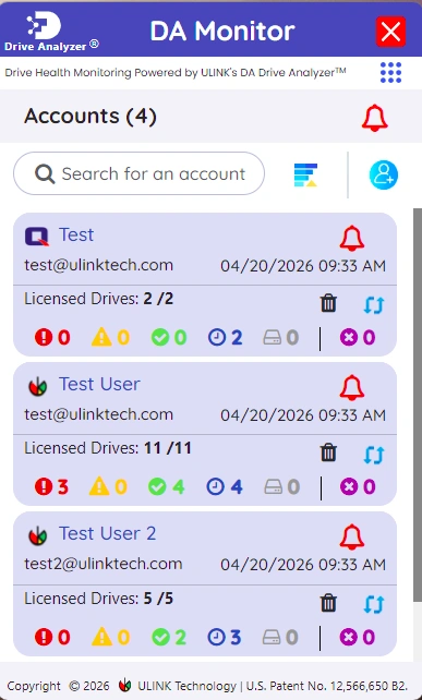 DA Monitor desktop app preview