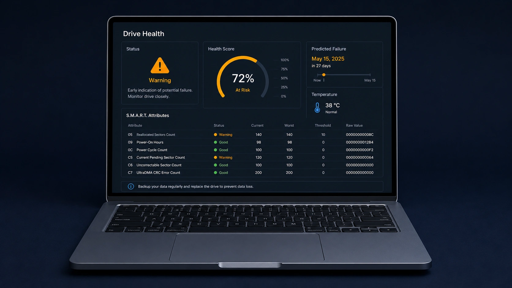 DA Drive Analyzer on ASUSTOR NAS